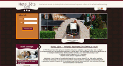 Desktop Screenshot of hotelzeta.hu