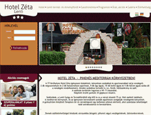 Tablet Screenshot of hotelzeta.hu